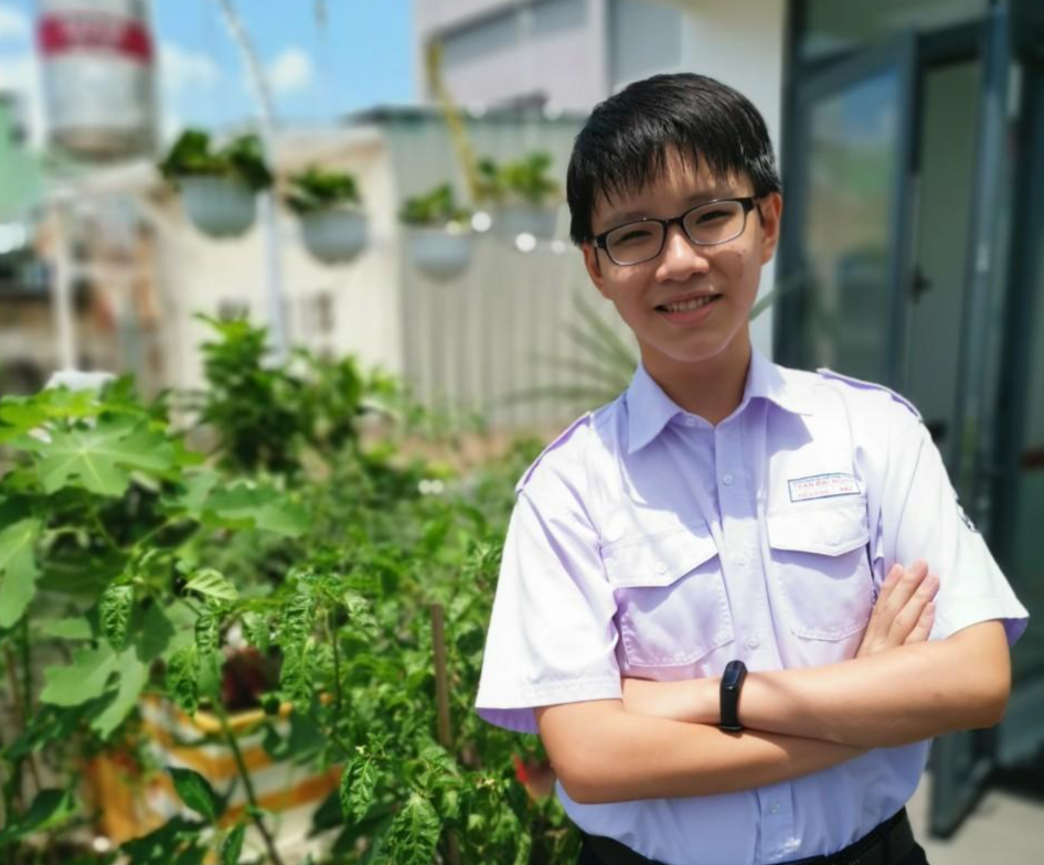 Nam sinh Dương Kiến Khải. Nam sinh Dương Kiến Khải.