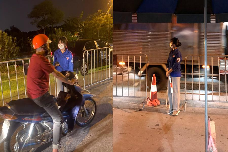 Hình ảnh Phương Thảo tại chốt kiểm soát người ra vào địa phương. Hình ảnh Phương Thảo tại chốt kiểm soát người ra vào địa phương.