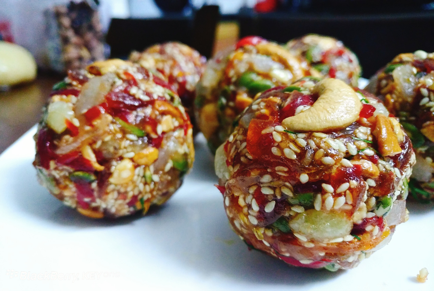 Nhân bánh trung thu thập cẩm do anh Cường làm.