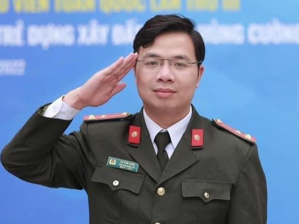 Bí thư Đoàn TNCA tỉnh Điện Biên tận tâm với các hoạt động Đoàn. Ảnh: NVCC