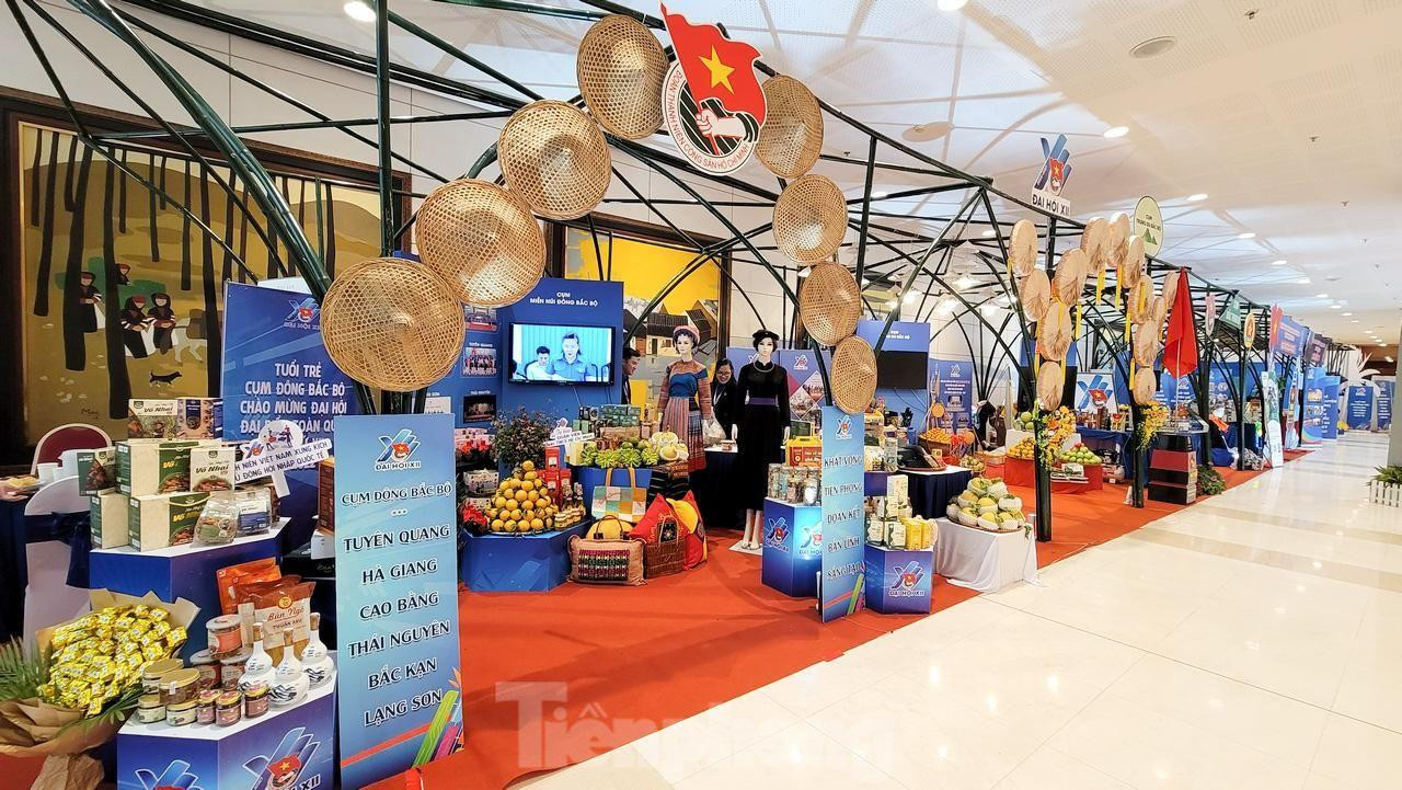 Các gian hàng trưng bày đặc sản mỗi vùng miền. Ảnh: Hoàng Mạnh Thắng