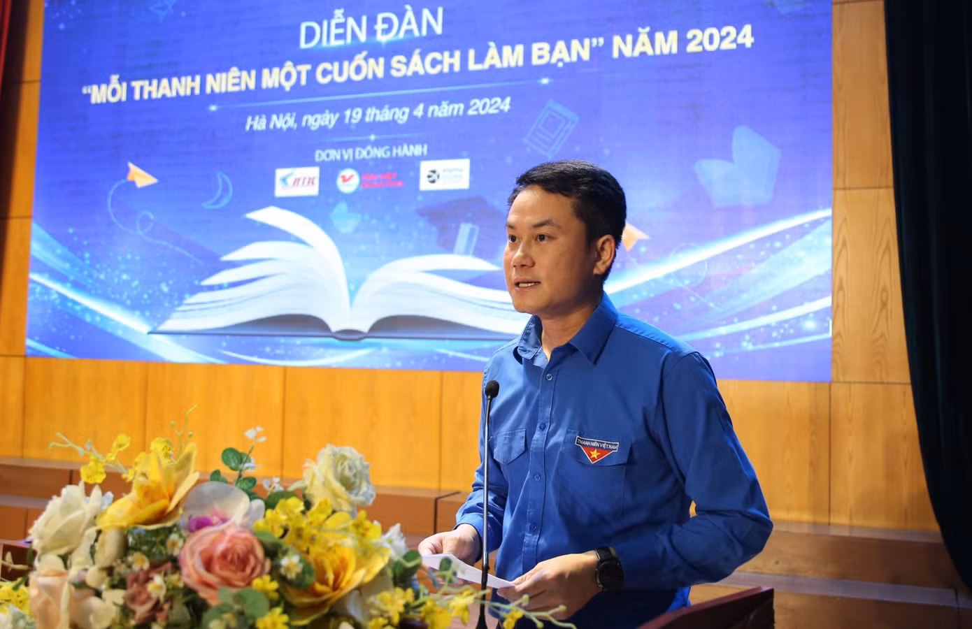 Anh Nguyễn Kim Quy - Phó Chủ tịch thường trực T.Ư Hội LHTN Việt Nam phát biểu tại chương trình. Anh Nguyễn Kim Quy - Phó Chủ tịch thường trực T.Ư Hội LHTN Việt Nam phát biểu tại chương trình.