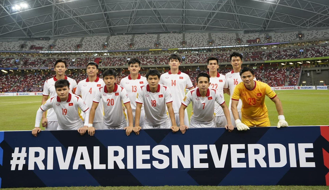 Việt Nam hoà Thái Lan 0-0 ở lượt về tối 26/12, thua chung cuộc 0-2 ở hai lượt bán kết. Ảnh: FBNV