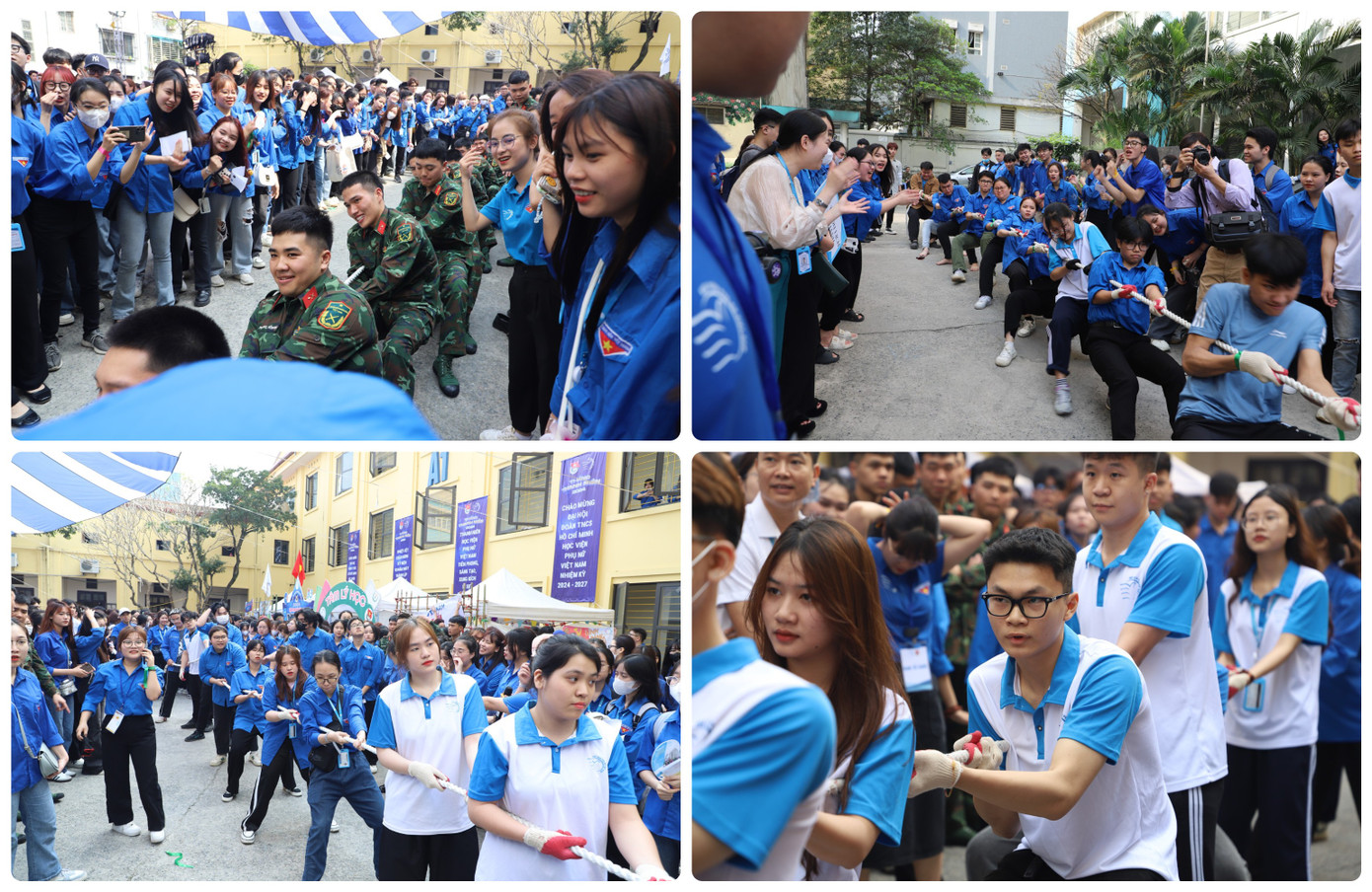 Sinh viên sôi nổi tham gia các hoạt động tại chương trình.