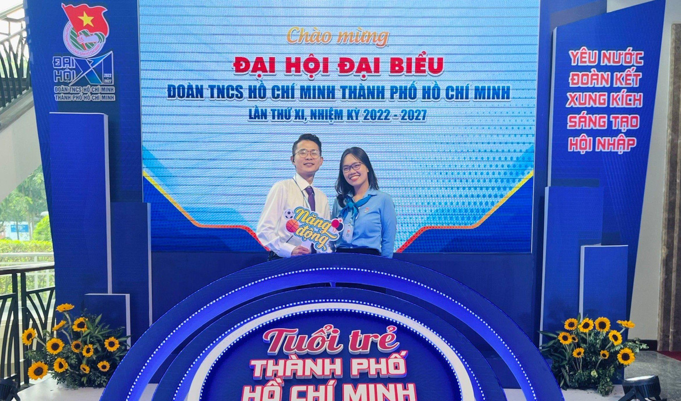Cặp đôi là đại biểu tham dự Đại hội Đoàn TNCS Hồ Chí Minh TP Hồ Chí Minh lần thứ XI, nhiệm kỳ 2022-2027.