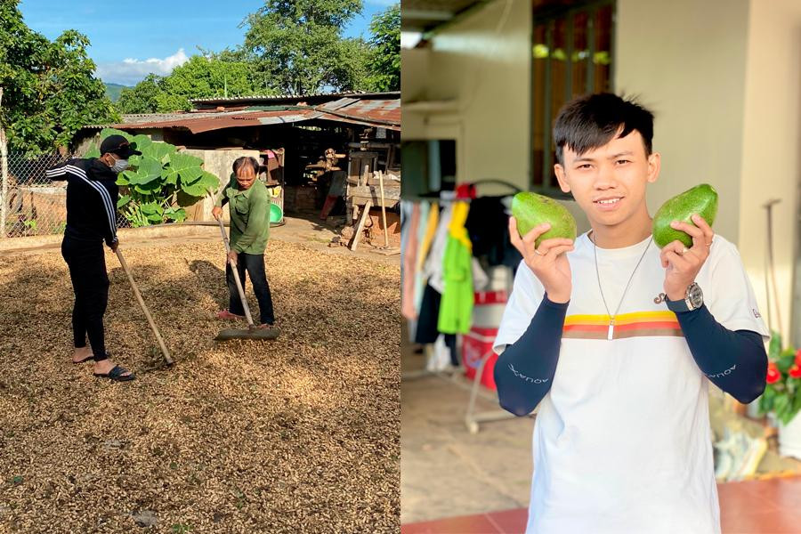 Mới đầu về quê, Hoàng cũng khá "sốc" bởi khi làm huấn luyện viên thể hình và làm nông rất khác nhau. "Ban đầu về làm, sức mình không chịu nổi nhưng vài ngày sau thì quen và tự động đi làm hàng ngày. Tuy nhiên, mình không ngại việc làm nông vì trước đây mình cũng làm rồi", Hoàng nói. Mới đầu về quê, Hoàng cũng khá "sốc" bởi khi làm huấn luyện viên thể hình và làm nông rất khác nhau. "Ban đầu về làm, sức mình không chịu nổi nhưng vài ngày sau thì quen và tự động đi làm hàng ngày. Tuy nhiên, mình không ngại việc làm nông vì trước đây mình cũng làm rồi", Hoàng nói.