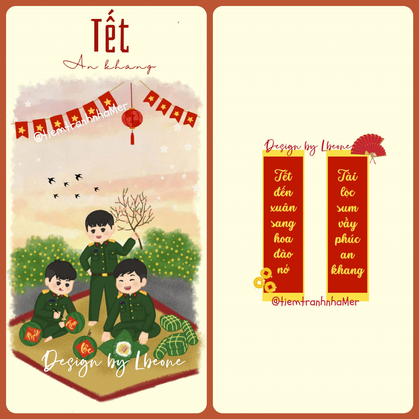 Các mẫu thiết kế lì xì của Phương Linh. Ảnh: NVCC Các mẫu thiết kế lì xì của Phương Linh. Ảnh: NVCC