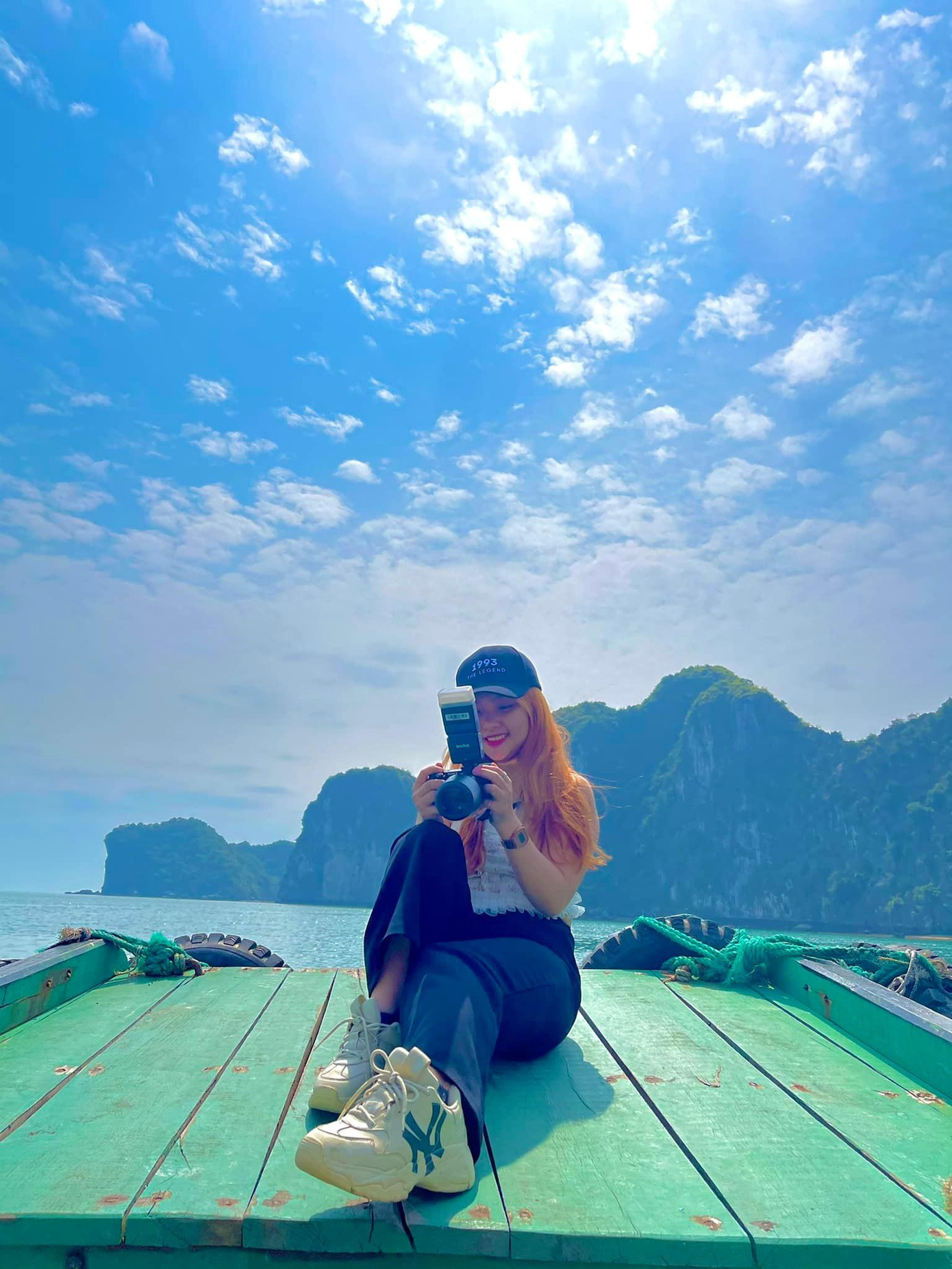 Cô nàng yêu thích du lịch và muốn lan tỏa năng lượng tích cực đến mọi người mùa dịch. Ảnh: FBNV