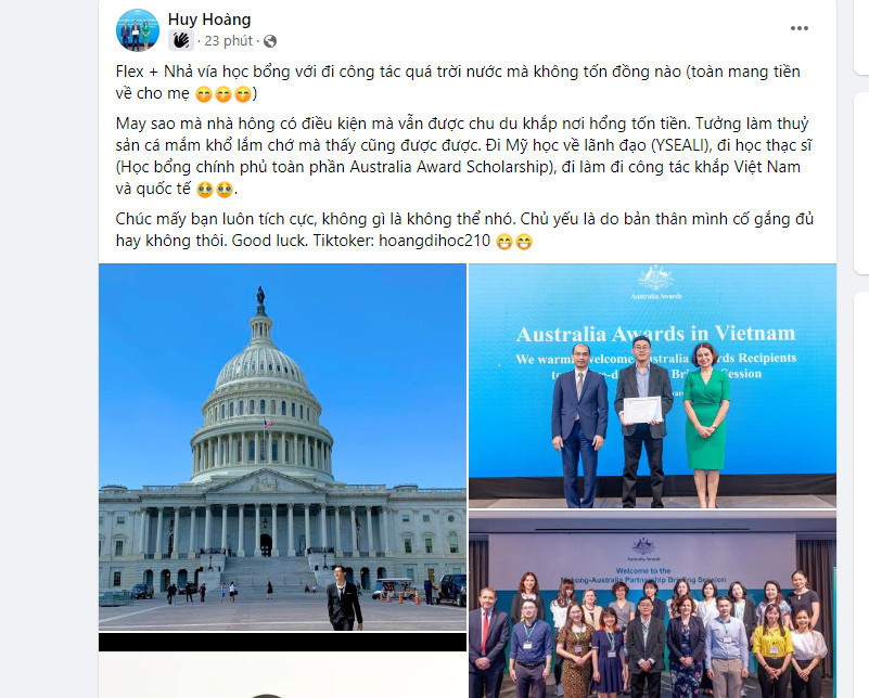 Trào lưu này cũng gián tiếp khiến nhiều bạn trẻ cảm thấy áp lực vì bảng thành tích khủng của "con nhà người ta". Trào lưu này cũng gián tiếp khiến nhiều bạn trẻ cảm thấy áp lực vì bảng thành tích khủng của "con nhà người ta".