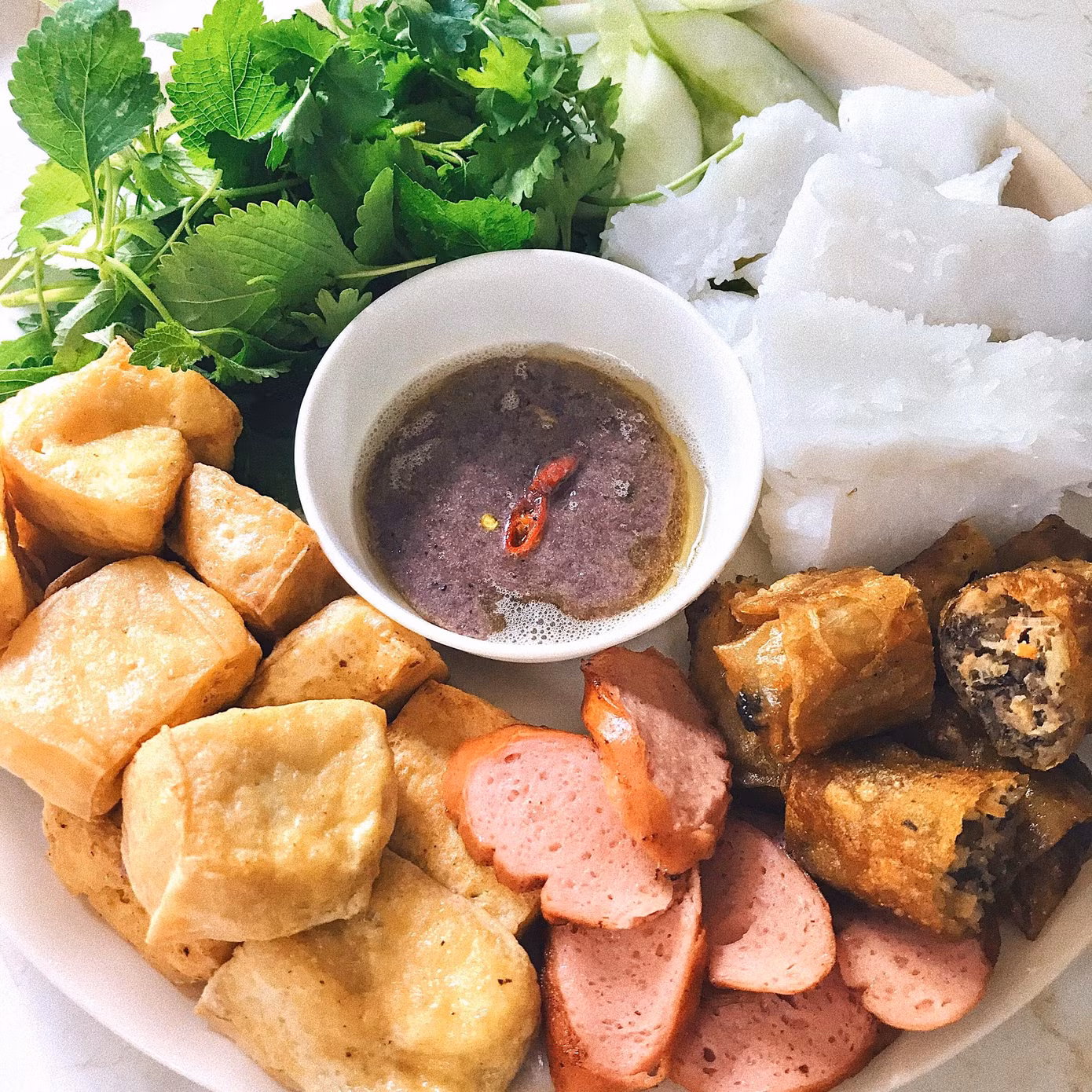 Bún đậu mắm tôm. Bún đậu mắm tôm.