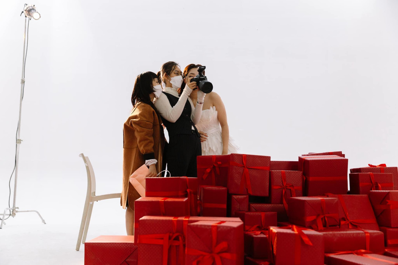 Một trong những khoảnh khắc làm việc đáng nhớ của Nhung trong mùa dịch