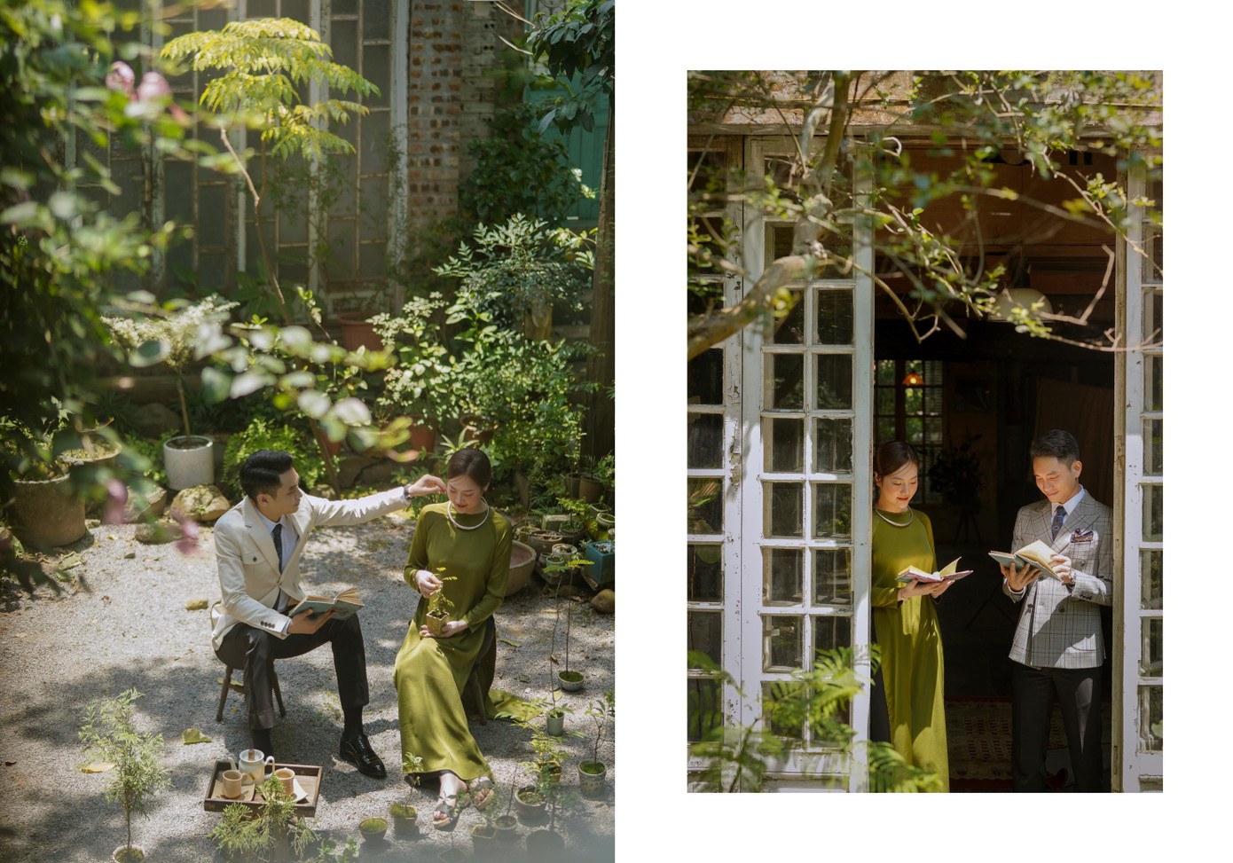 Nhiều bạn trẻ bày tỏ lời khen cặp đôi về thần thái, cách tạo dáng và lựa chọn bối cảnh: &quot;Bộ ảnh thật giản dị, xem xong ảnh của hai bạn thì những ký ức về Hà Nội của mình lại ùa về; Đẹp quá, đúng chất Hà Nội - hình ảnh gần gũi thân quen&quot;... Ảnh: Viết Sơn