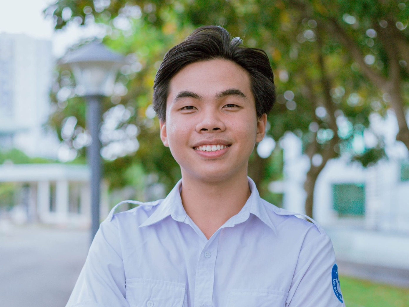 Bạn Lương Minh Thức - Ủy viên Ban Thư ký Hội sinh viên Học viện Cán bộ TPHCM.