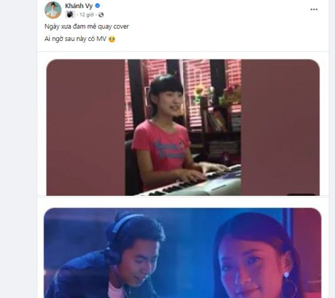 MC Khánh Vy cũng bắt trend flex đang rầm rộ cõi mạng. Ảnh: cap màn hình.