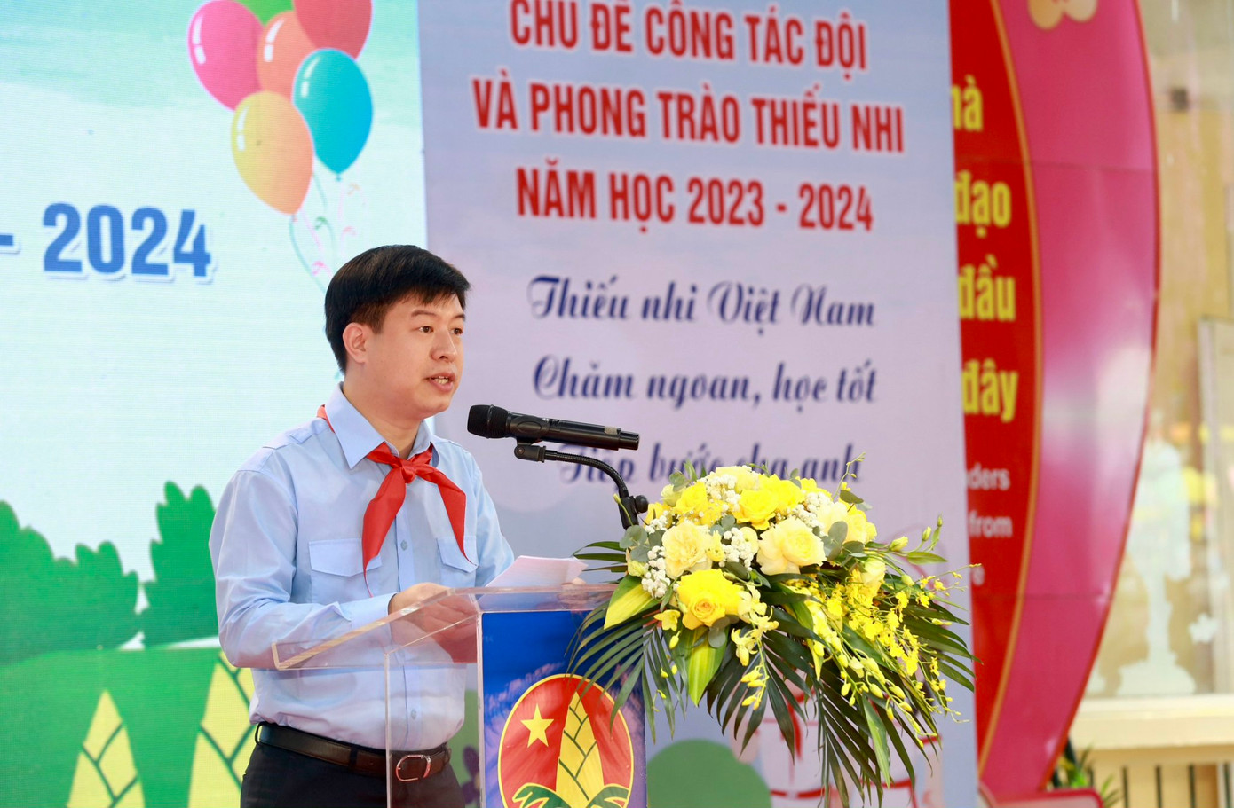 Anh Lê Hải Long phát biểu tại chương trình.