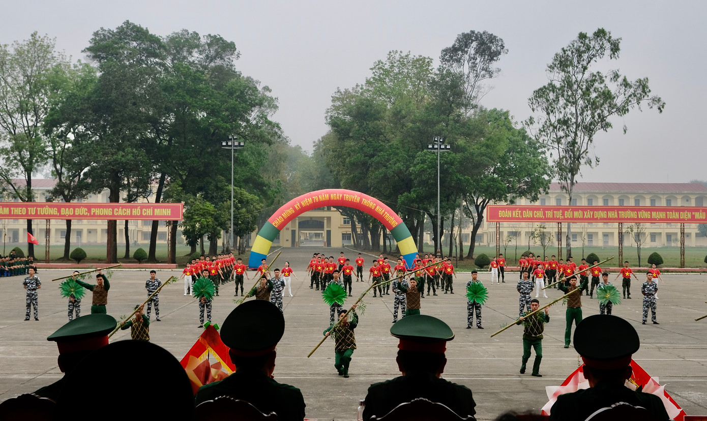 Phần trình diễn của mỗi đội thi đều có nét đặc sắc riêng và được đầu tư công phu, tỉ mỉ. Ảnh: Châu Linh