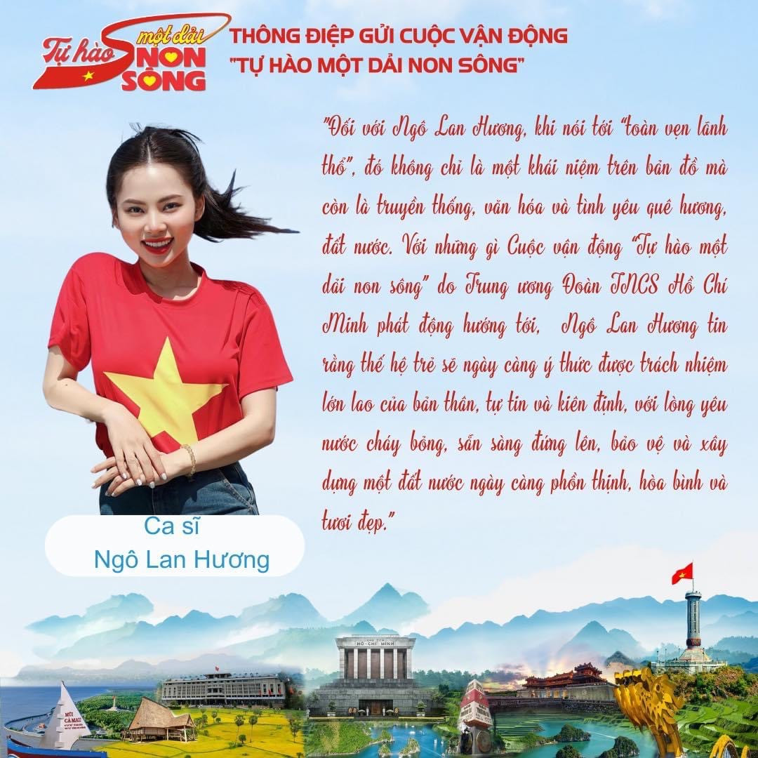 Ca sĩ, nhạc sĩ nổi tiếng lan tỏa thông điệp về Cuộc vận động "Tự hào một dải non sông". Ca sĩ, nhạc sĩ nổi tiếng lan tỏa thông điệp về Cuộc vận động "Tự hào một dải non sông".
