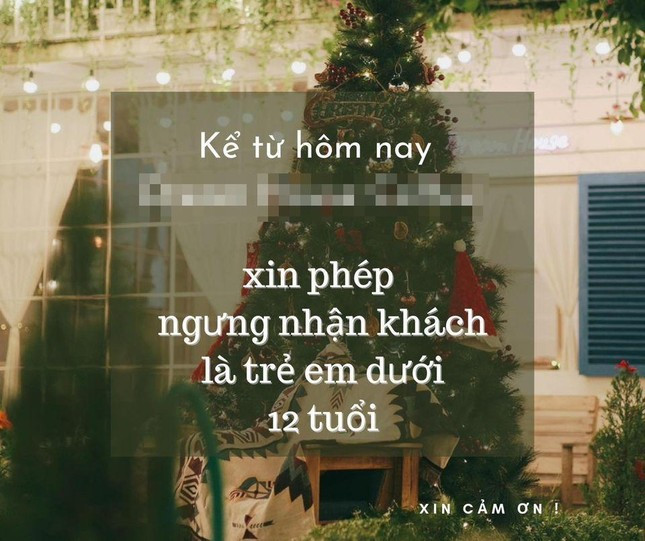 Bài đăng thông báo của quán cà phê ở Đà Nẵng.