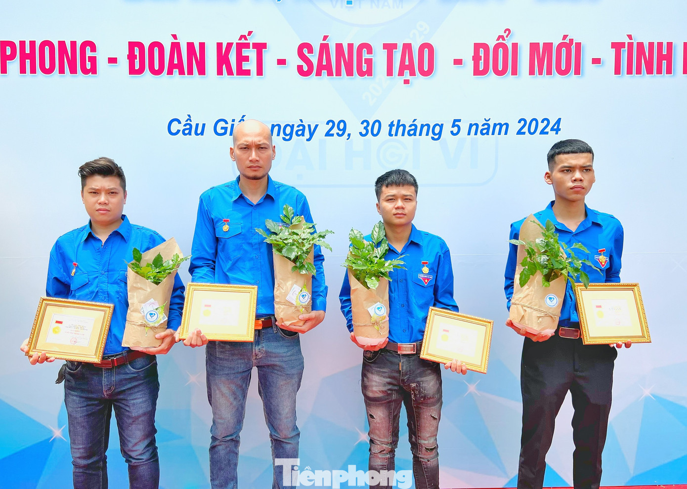 Chân dung 4 thanh niên vinh dự nhận Huy hiệu Tuổi trẻ dũng cảm.
