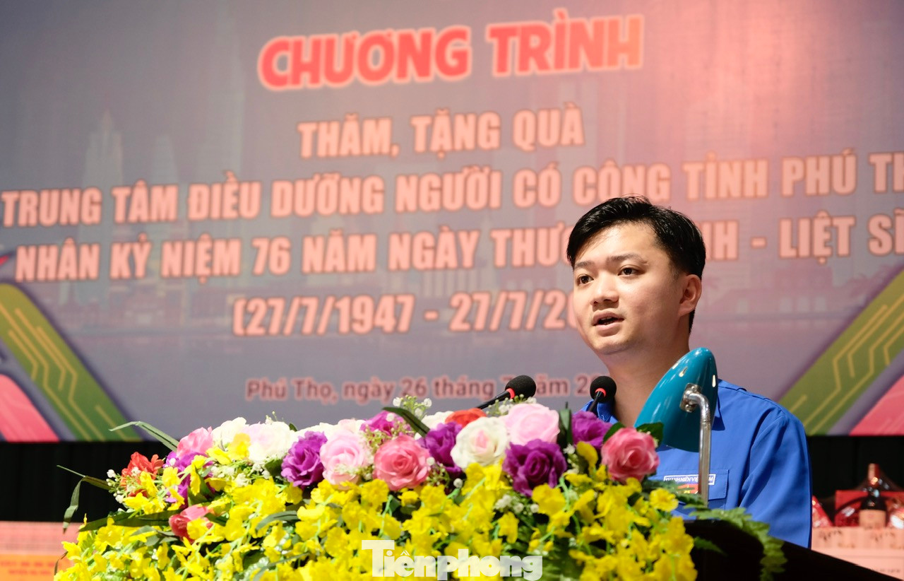 Anh Nguyễn Minh Triết phát biểu tại chương trình. Ảnh: Châu Linh Anh Nguyễn Minh Triết phát biểu tại chương trình. Ảnh: Châu Linh