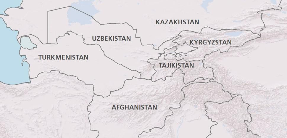 Afghanistan nằm cách Kazakhstan không xa. Đồ hoạ: Geopolitical Monitor