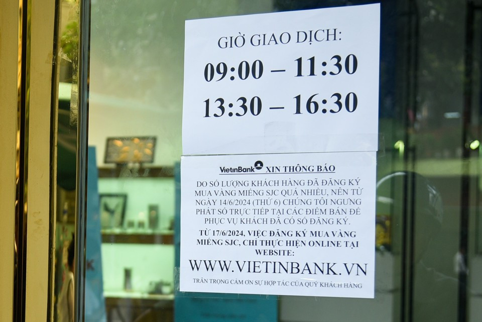 Thông báo mua vàng trực tuyến của Vietinbank. Thông báo mua vàng trực tuyến của Vietinbank.