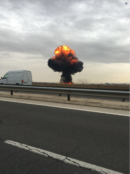 Máy bay chiến đấu nổ như bom gần Madrid, phi công thiệt mạng ảnh 3