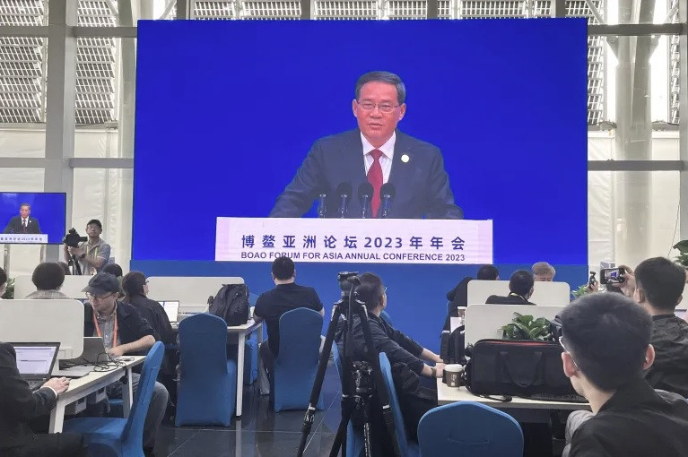 Thủ tướng Trung Quốc Lý Cường phát biểu tại Diễn đàn châu Á Bác Ngao ngày 30/3. (Ảnh: Reuters) Thủ tướng Trung Quốc Lý Cường phát biểu tại Diễn đàn châu Á Bác Ngao ngày 30/3. (Ảnh: Reuters)