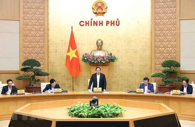 Thủ tướng Phạm Minh Chính chủ trì cuộc họp với các bộ, ngành về công tác quy hoạch. (Ảnh: Dương Giang/TTXVN) Thủ tướng Phạm Minh Chính chủ trì cuộc họp với các bộ, ngành về công tác quy hoạch. (Ảnh: Dương Giang/TTXVN)