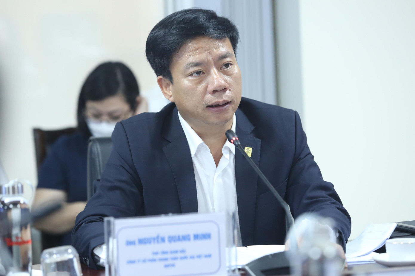 Ông Nguyễn Quang Minh, Phó Tổng Giám đốc Công ty cổ phần thanh toán quốc gia Việt Nam (Napas)