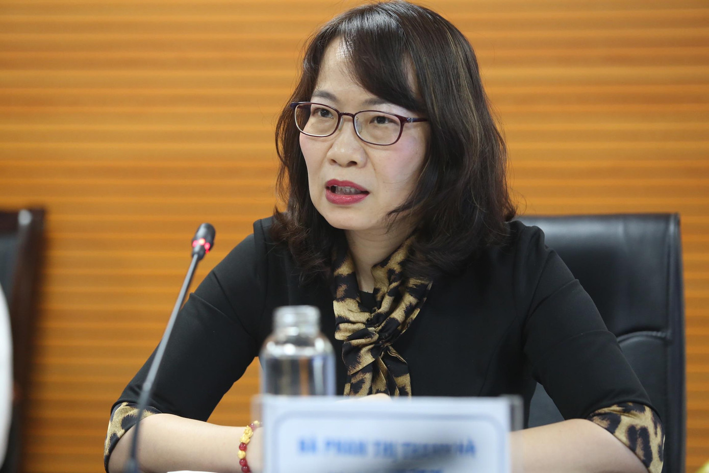 Bà Phan Thị Thanh Hà - Phó giám đốc trung tâm Thẻ Agribank