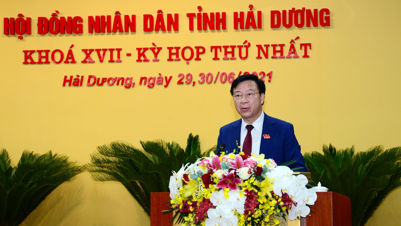 Ông Phạm Xuân Thăng - Bí thư Tỉnh ủy Hải Dương tái đắc cử chức Chủ tịch HĐND khóa XVII, nhiệm kỳ 2021-2026.