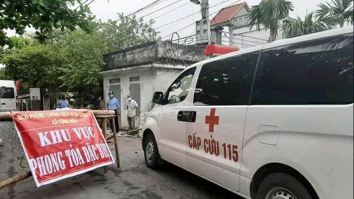 Chốt kiểm soát COVID-19 tại huyện Vĩnh Bảo. Chốt kiểm soát COVID-19 tại huyện Vĩnh Bảo.