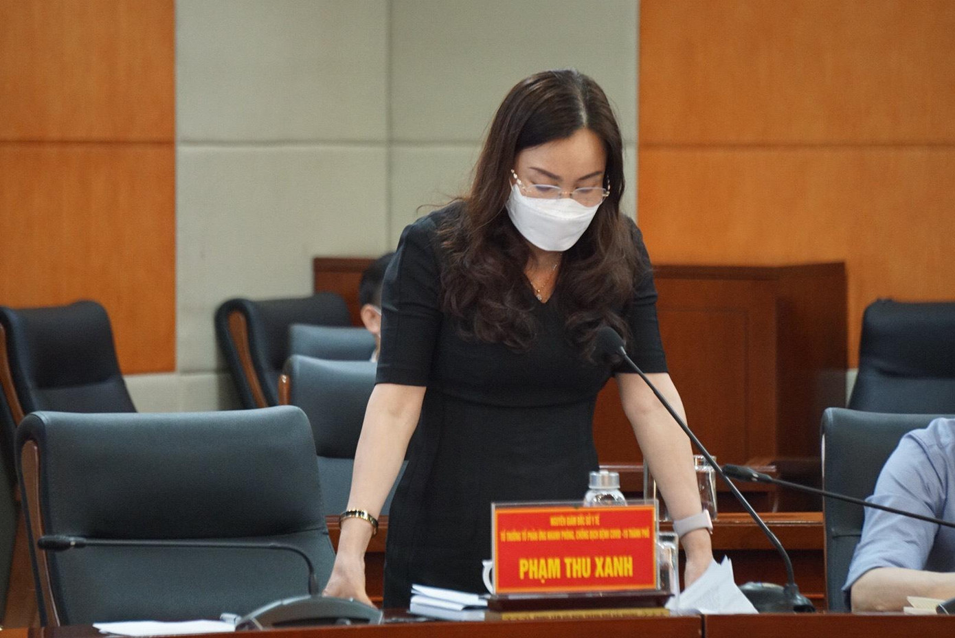 Bà Phạm Thu Xanh - Tổ trưởng Phản ứng nhanh phòng chống COVID-19 TP Hải Phòng.