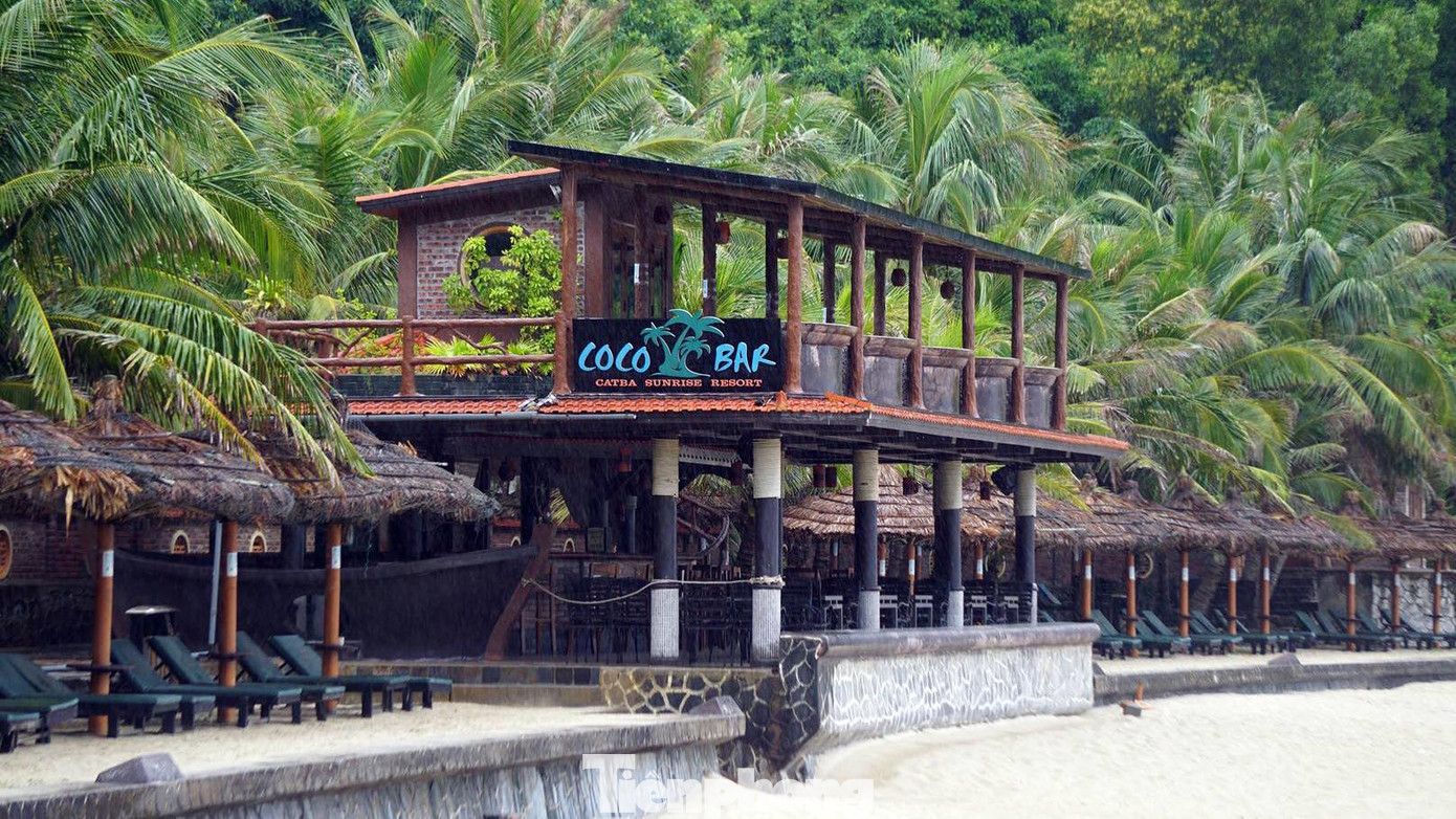 Trong khi đó, tại các bãi tắm Cát Cò 1, 2, 3, các quán bar, bể bơi vắng khách.