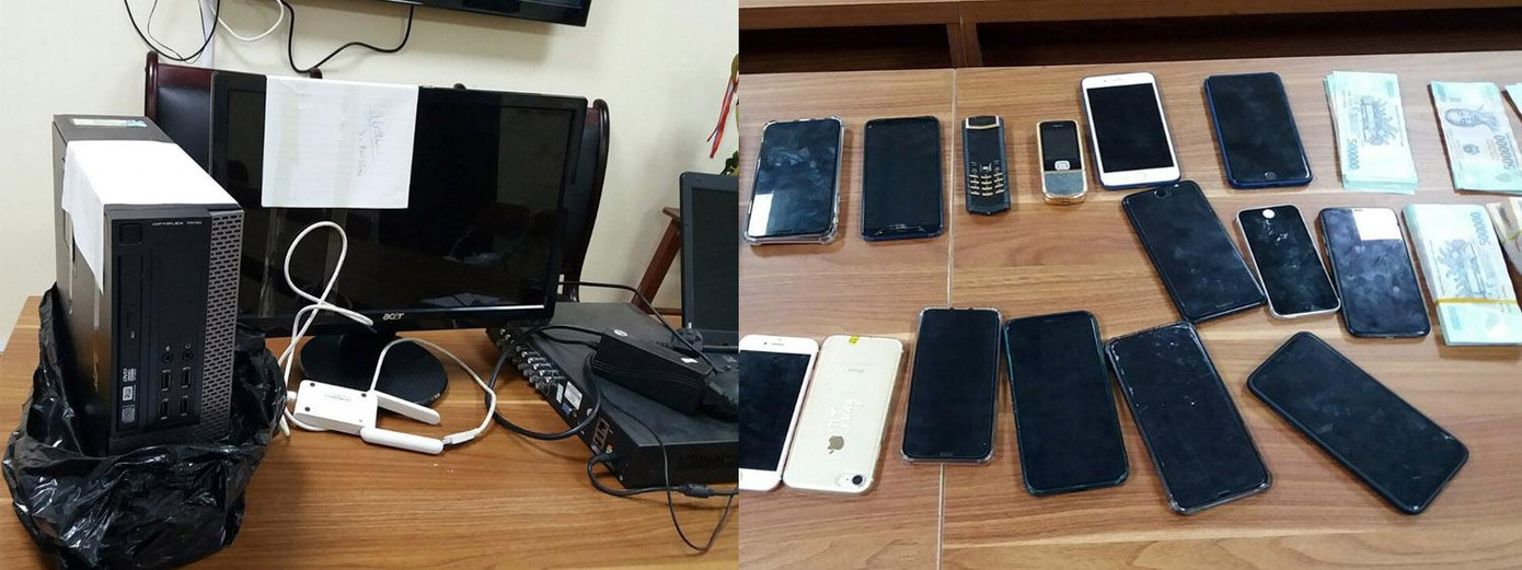 Tang vật liên quan đường dây tổ chức cá độ tại TP Hải Phòng. Tang vật liên quan đường dây tổ chức cá độ tại TP Hải Phòng.