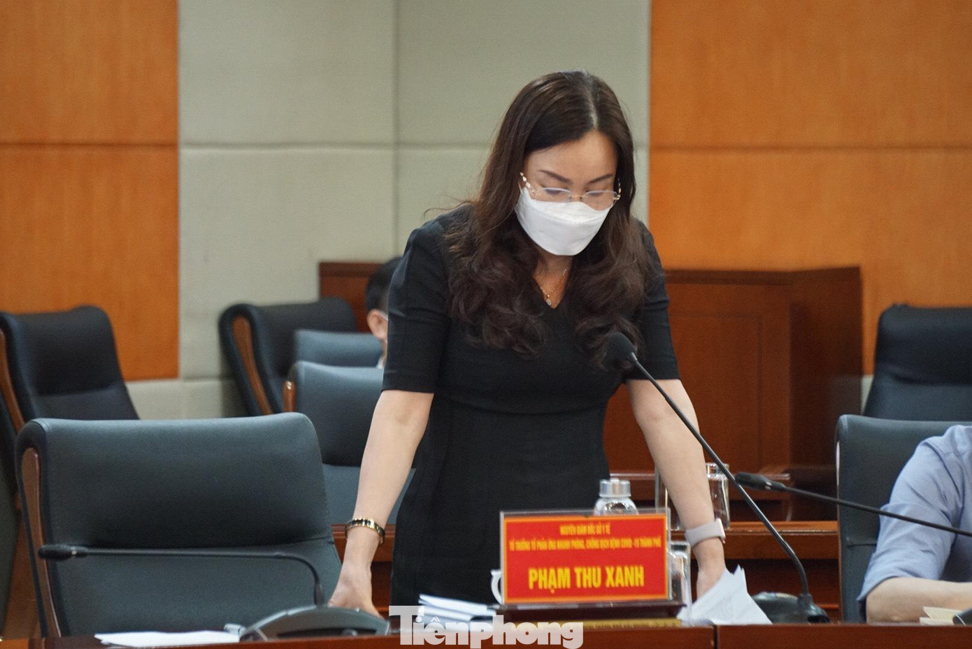 Bà Phạm Thu Xanh - Tổ trưởng Phản ứng nhan phòng chống COVID-19 TP Hải Phòng.