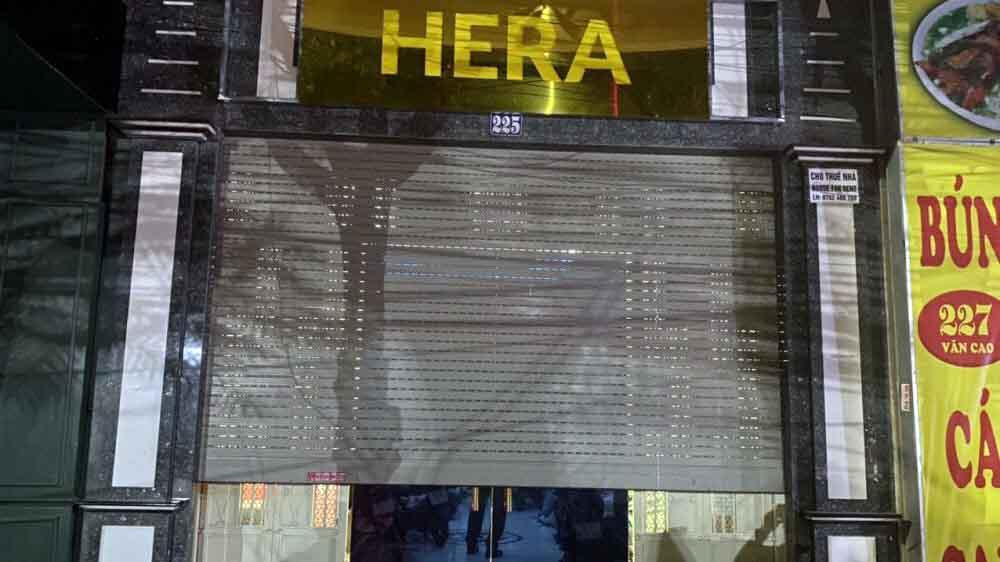 Quán karaoke Hera trên phố Văn Cao, phường Đăng Giang, quận Ngô Quyền, TP Hải Phòng.