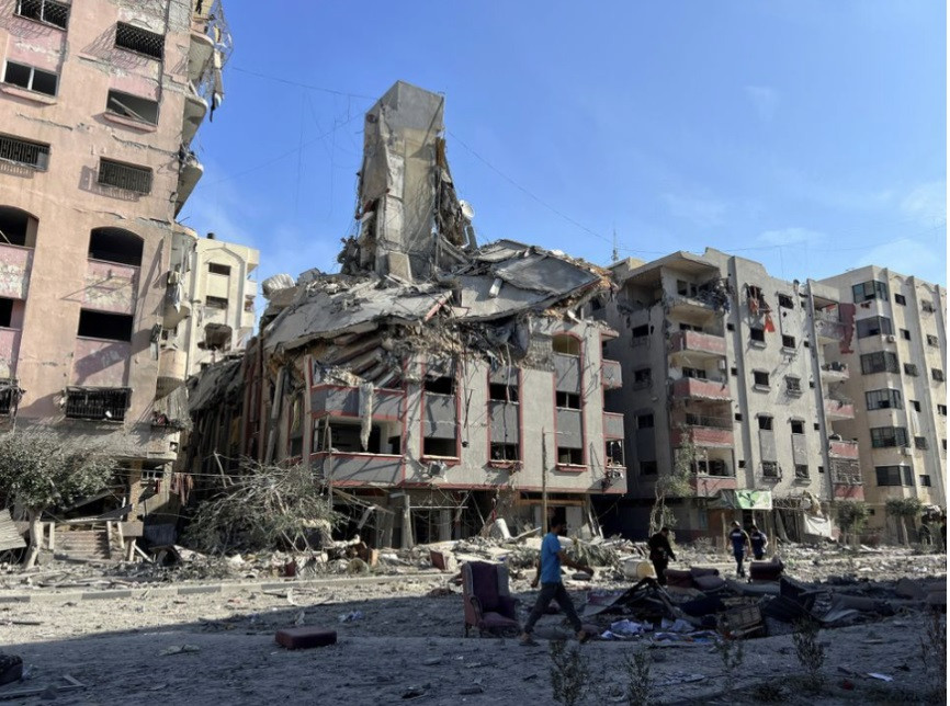 Cảnh tan hoang ở Dải Gaza sau các đợt ném bom của Israel. (Ảnh: Reuters) Cảnh tan hoang ở Dải Gaza sau các đợt ném bom của Israel. (Ảnh: Reuters)