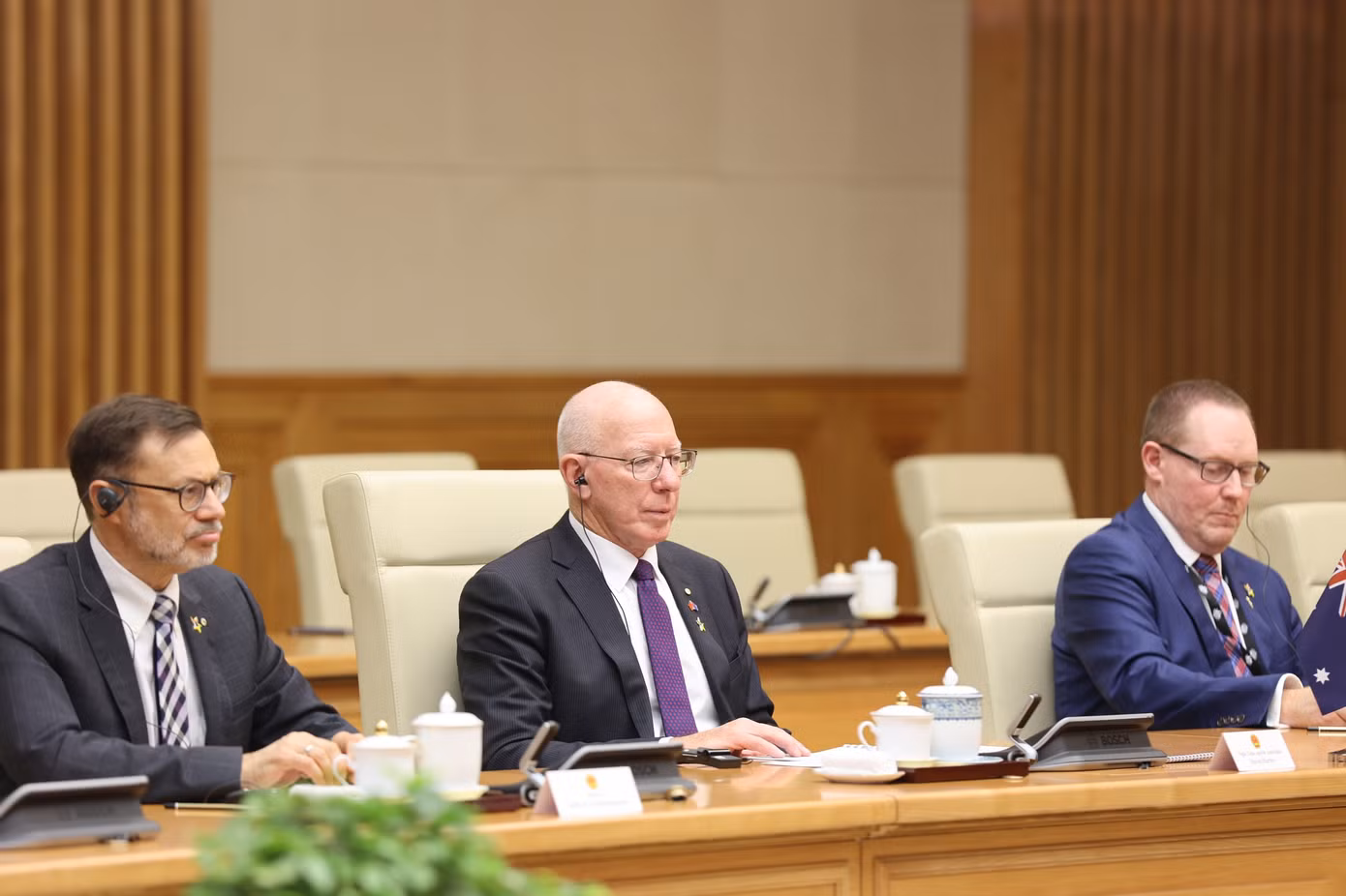 Toàn quyền Australia David Hurley tại cuộc hội kiến. (Ảnh: Như Ý) Toàn quyền Australia David Hurley tại cuộc hội kiến. (Ảnh: Như Ý)