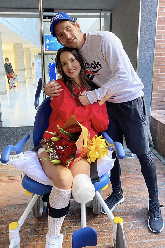 Daniela Álvarez phải cưa chân trái năm 2020.