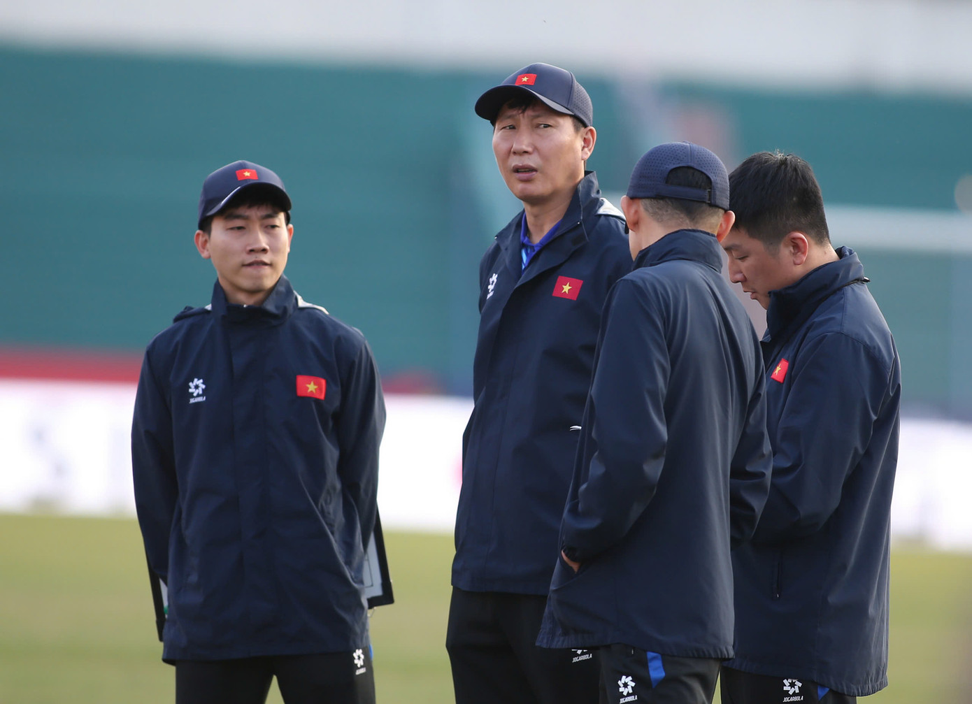 HLV Kim Sang-sik không cho rằng thiếu bàn thắng trong hiệp một là vấn đề lớn. (Ảnh: Anh Thắng) HLV Kim Sang-sik không cho rằng thiếu bàn thắng trong hiệp một là vấn đề lớn. (Ảnh: Anh Thắng)