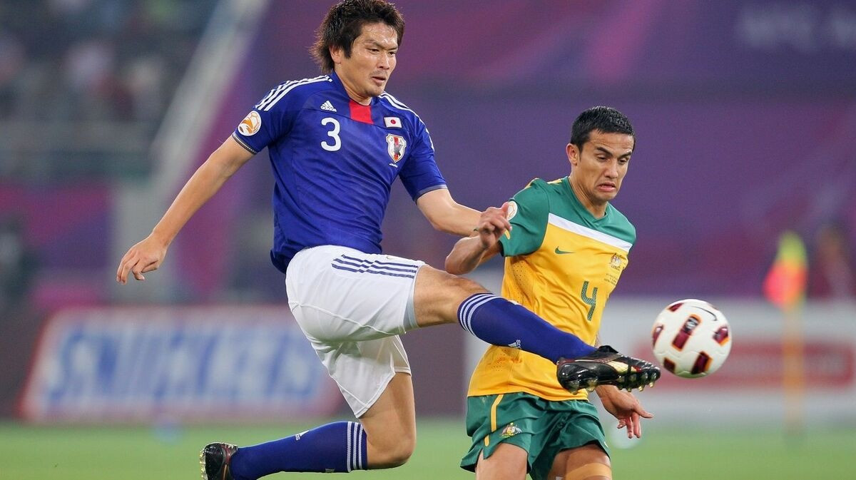 Daiki Iwamasa trong trận chung kết AFC Asian Cup 2011 với Australia.