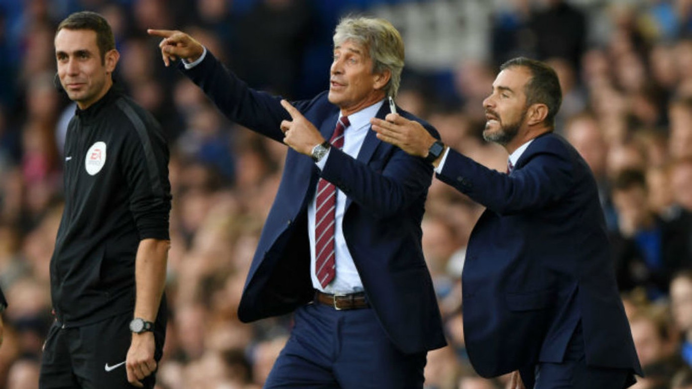 Enzo Maresca và Manuel Pellegrini khi cùng làm việc tại West Ham.