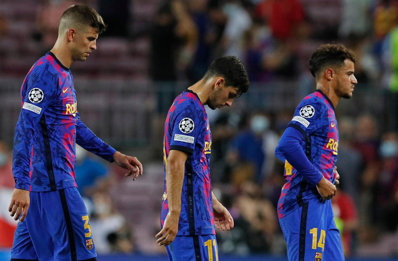 Barca liên tiếp tạo nên những kết quả đáng thất vọng trong mùa giải 2021/22. (Ảnh: Getty Images)