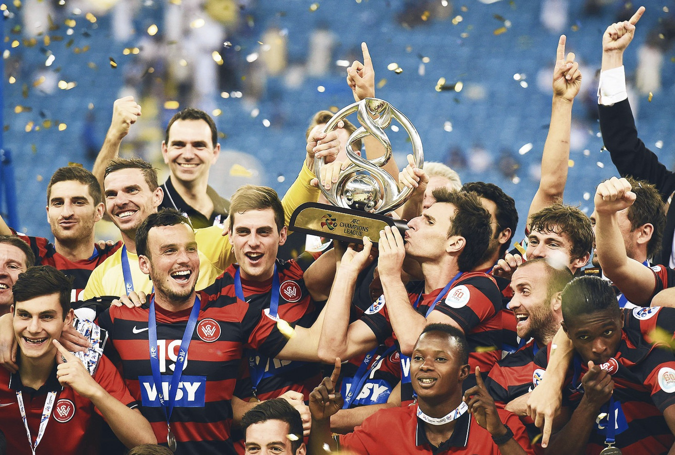 Western Sydney Wanderers (WSW) đăng quang AFC Champions League 2014 trong lần đầu tham dự. (Ảnh: Getty Images)
