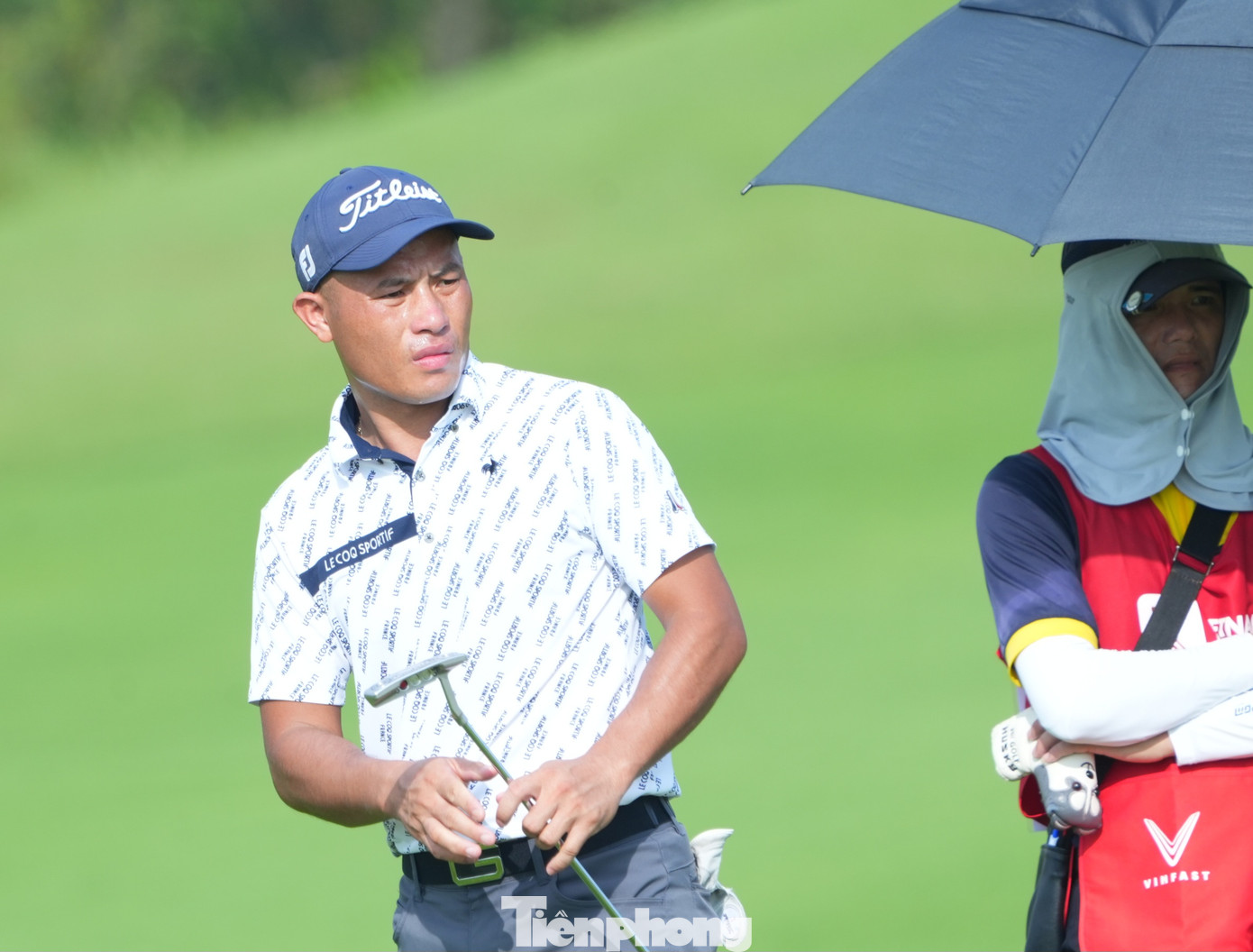 Golfer Nguyễn Thế Anh cũng không có khởi đầu như ý. Việc chỉ giành par ở ba hố đầu chưa mang lại cho anh sự hài lòng.
