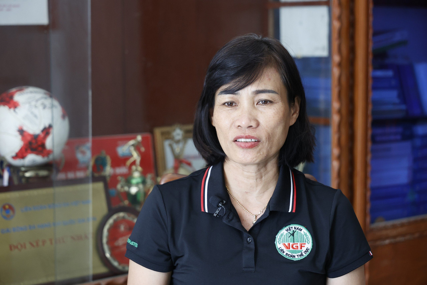 Bà Trần Thị Thanh Thúy, Phó Giám đốc Trung tâm Huấn luyện và thi đấu thể thao Phú Yên.