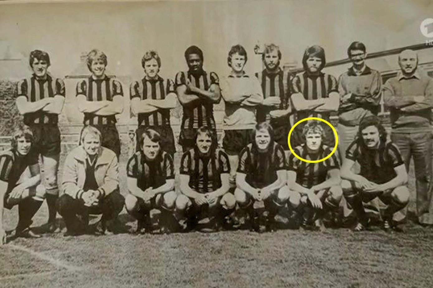 Rangnick khi chơi ở đội bán chuyên Southwick năm 21 tuổi. (Ảnh: The Times) Rangnick khi chơi ở đội bán chuyên Southwick năm 21 tuổi. (Ảnh: The Times)