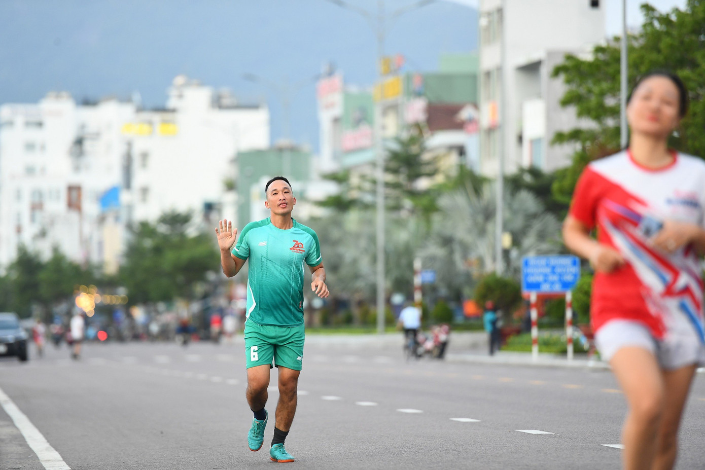 Với các runner, không khí cũng như cảnh quan ở Quy Nhơn thực sự là thiên đường.